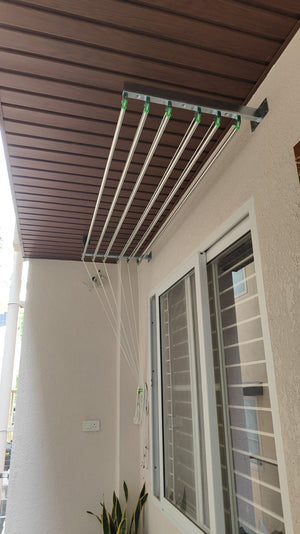 Flying Hangers wall mounted cantilever clothes dryer