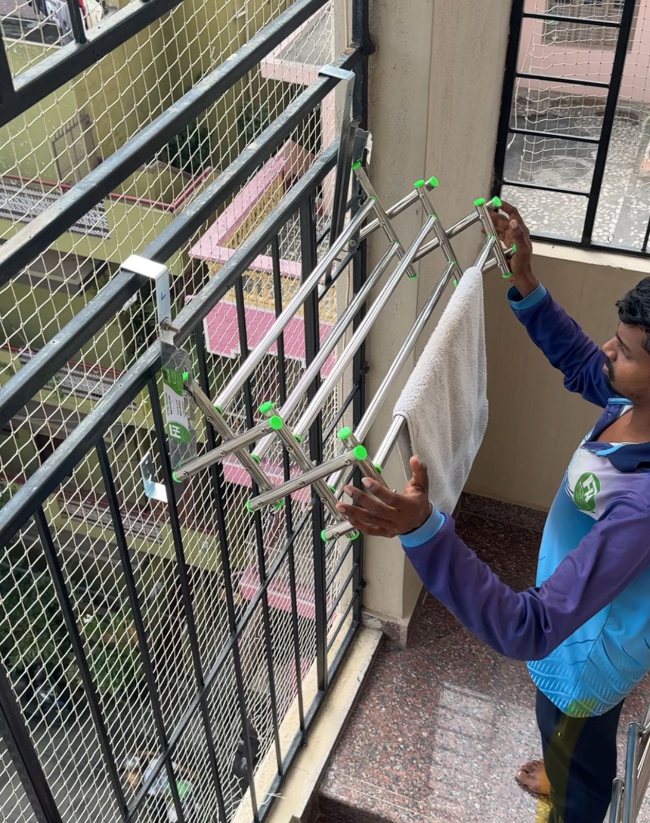 Flying Hangers: Stainless Steel Cloth Hangers for Grills & Windows